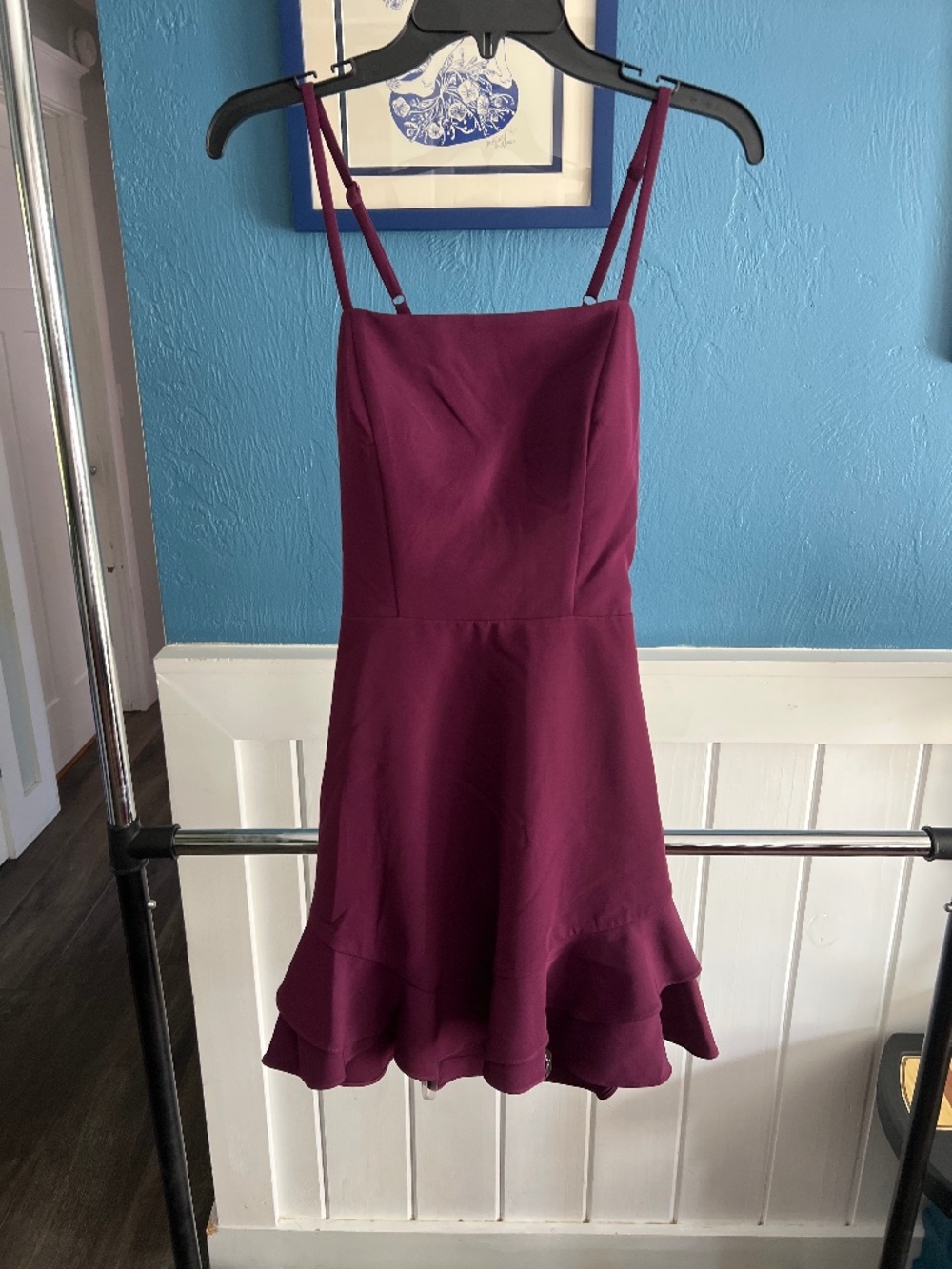 Plum mini dress